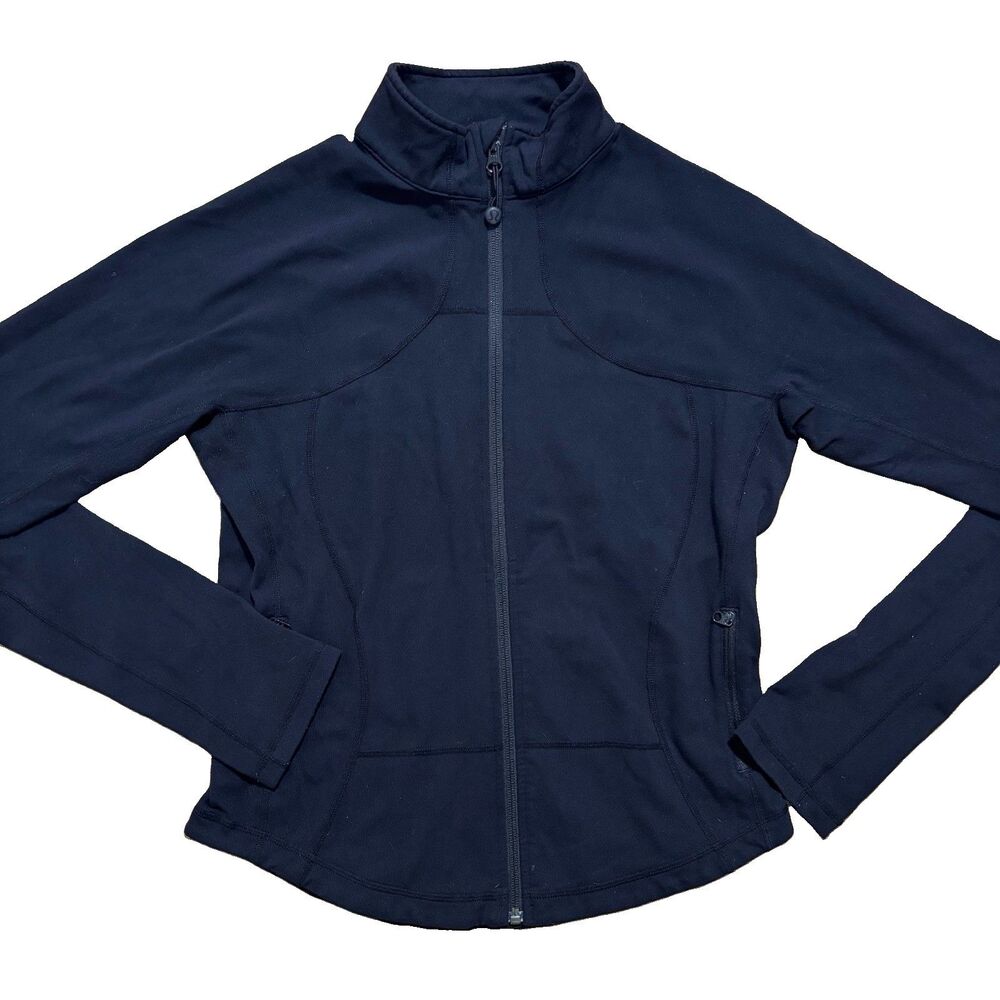Lululemon Define Jacket Sz 12 Black Full Zip Stretch Running Athletic Yoga EUC